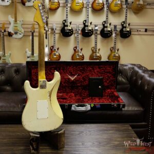 Fender Custom Shop Masterbuilt John Cruz 1969 Stratocaster HSS Floyd Rose Heavy Relic Olympic White - Image 14