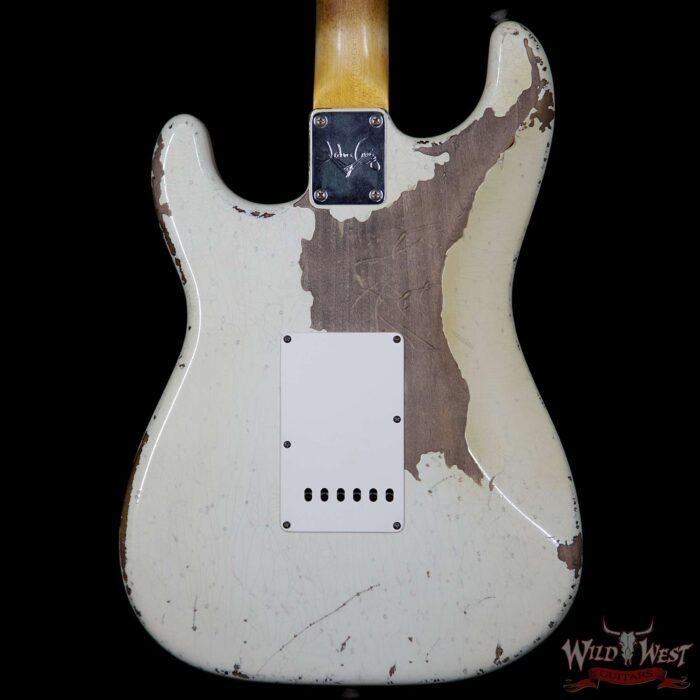 Fender Custom Shop Masterbuilt John Cruz 61 Stratocaster Heavy Relic Olympic White / 3 Tone Sunburst - Image 7