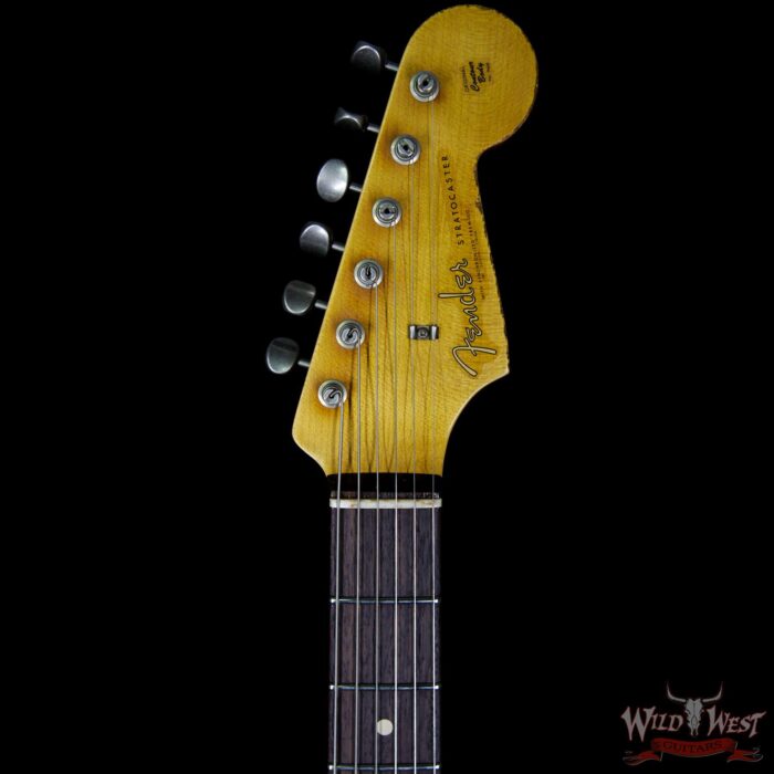 Fender Custom Shop Masterbuilt John Cruz 61 Stratocaster Heavy Relic Olympic White / 3 Tone Sunburst - Image 8