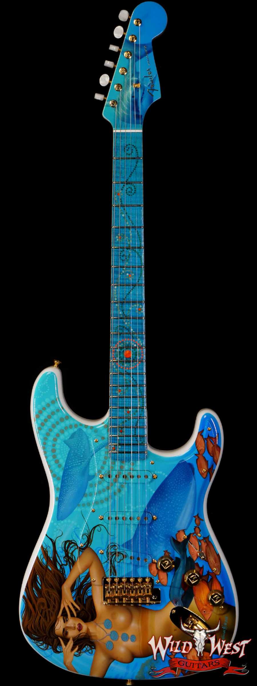 fendercs-mbjc-australiamermaid-jc3507-main__wwg_large.jpg Fender Custom Shop Australia Mermaid Stratocaster Masterbuilt by John Cruz painted by Pamelina with Painting - Image 1