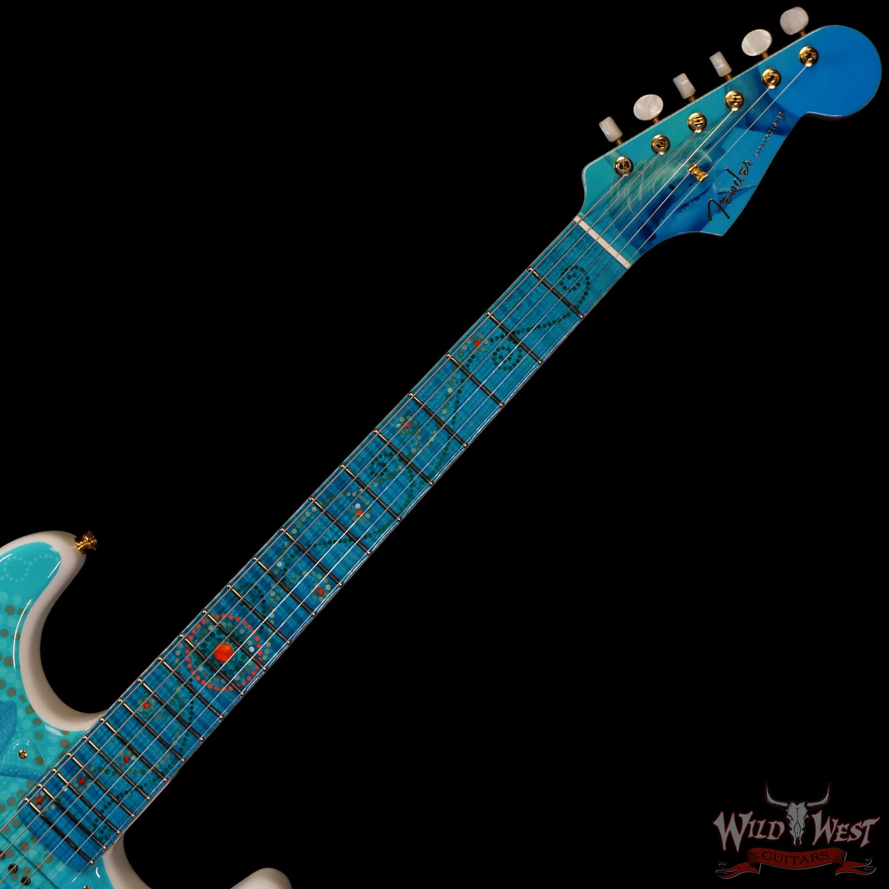fendercs-mbjc-australiamermaid-jc3507-nf2__wwg.jpg Fender Custom Shop Australia Mermaid Stratocaster Masterbuilt by John Cruz painted by Pamelina with Painting - Image 5