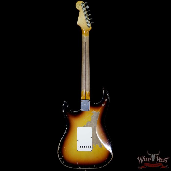 2010 Fender Custom Shop Masterbuilt John Cruz MVP Series 1960 Stratocaster Relic 3 Tone Sunburst - Image 6