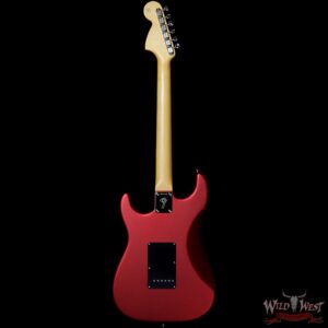 Fender Custom Shop Jason Smith Masterbuilt 1966 Stratocaster NOS Maple Neck WLS Satin Candy Apple Red Matching Headstock - Image 4