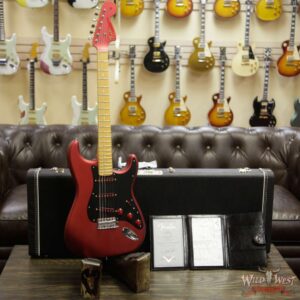 Fender Custom Shop Jason Smith Masterbuilt 1966 Stratocaster NOS Maple Neck WLS Satin Candy Apple Red Matching Headstock - Image 9