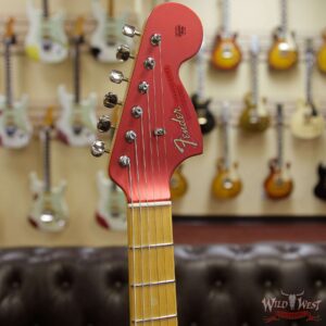 Fender Custom Shop Jason Smith Masterbuilt 1966 Stratocaster NOS Maple Neck WLS Satin Candy Apple Red Matching Headstock - Image 5