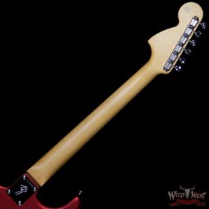 Fender Custom Shop Jason Smith Masterbuilt 1966 Stratocaster NOS Maple Neck WLS Satin Candy Apple Red Matching Headstock - Image 8
