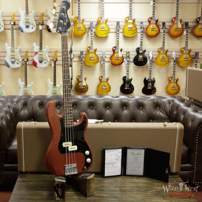 Fender Custom Shop Jason Smith Masterbuilt 60’s Precision P-Bass Relic AAA Rosewood Slab Board Indian Fire Red - Image 11