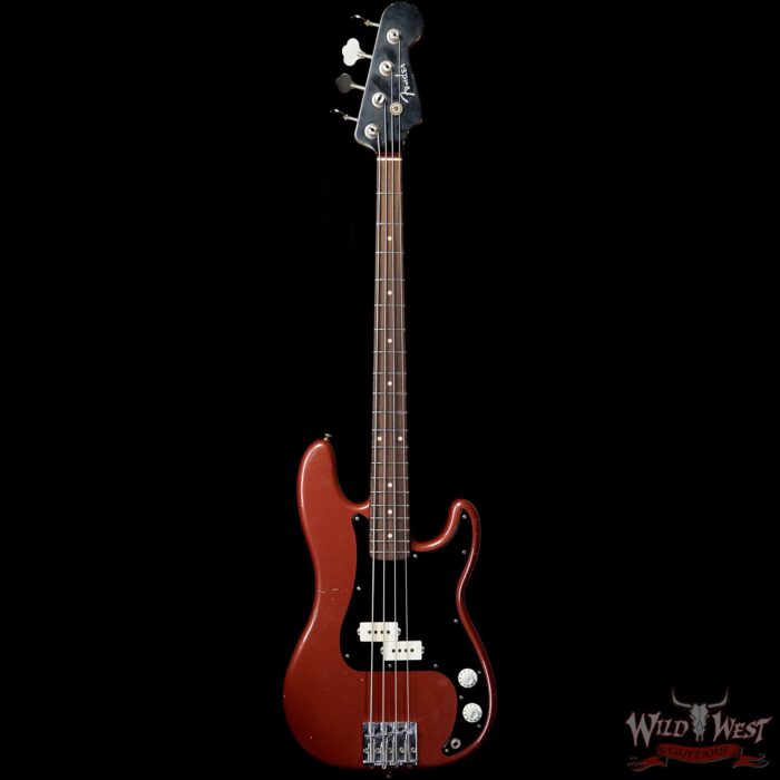 Fender Custom Shop Jason Smith Masterbuilt 60’s Precision P-Bass Relic AAA Rosewood Slab Board Indian Fire Red - Image 4