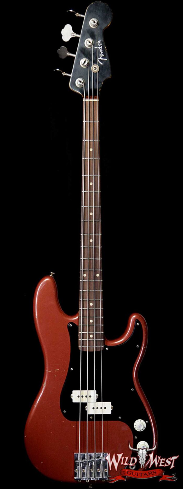 Fender Custom Shop Jason Smith Masterbuilt 60’s Precision P-Bass Relic AAA Rosewood Slab Board Indian Fire Red - Image 1