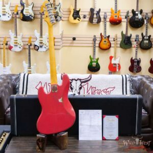 Fender Custom Shop Jason Smith Masterbuilt 1962 Jazz Bass J-Bass Relic Fiesta Red - Image 9