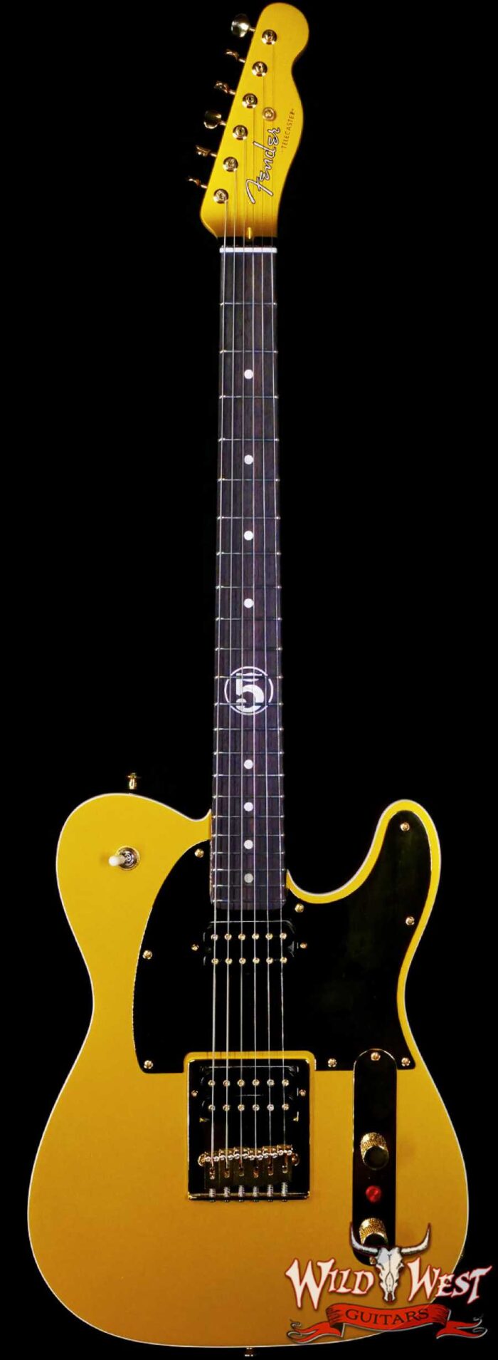 2025 Fender Custom Shop Wild West Guitars Exclusive Jason Smith Masterbuilt John 5 “Goldie” Telecaster HH NOS Frost Gold 8.00 lbs - Image 1