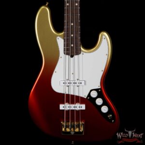2020 NAMM Fender Custom Shop Jason Smith Masterbuilt 70s Jazz Bass NOS Indian Rosewood Board Red to Gold Stratoburst - Image 3