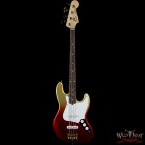 2020 NAMM Fender Custom Shop Jason Smith Masterbuilt 70s Jazz Bass NOS Indian Rosewood Board Red to Gold Stratoburst - Image 4