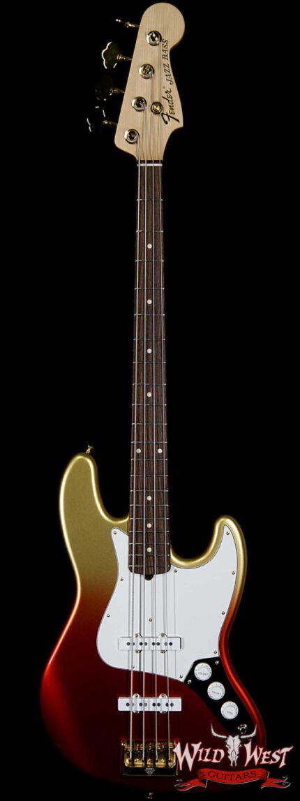 2020 NAMM Fender Custom Shop Jason Smith Masterbuilt 70s Jazz Bass NOS Indian Rosewood Board Red to Gold Stratoburst