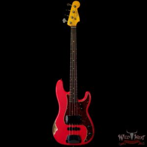 Fender Custom Shop Jason Smith Masterbuilt 1962 Precision Bass P-Bass P/J Pickups Relic Fiesta Red - Image 3