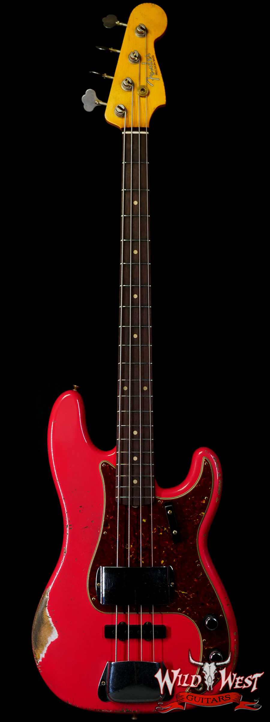 fendercs-mbjs-r120647-main__wwg_large.jpg Fender Custom Shop Jason Smith Masterbuilt 1962 Precision Bass P-Bass P/J Pickups Relic Fiesta Red - Image 1