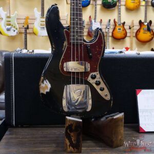 Fender Custom Shop Jason Smith Masterbuilt ‘62 J-Bass 1962 Jazz Bass Relic Black - Image 8