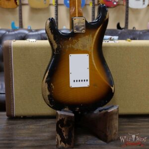 Fender Custom Shop Kyle McMillin Masterbuilt 1955 Stratocaster Relic Roasted 3A Flame Maple Neck Hand-Wound Pickups 2 Tone Sunburst - Image 10