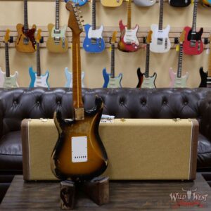Fender Custom Shop Kyle McMillin Masterbuilt 1955 Stratocaster Relic Roasted 3A Flame Maple Neck Hand-Wound Pickups 2 Tone Sunburst - Image 12