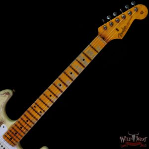 Fender Custom Shop Kyle McMillin Masterbuilt 1957 Stratocaster Hand-Wound Pickups Heavy Relic Aged Vintage White - Image 4
