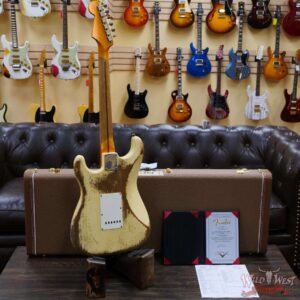 Fender Custom Shop Kyle McMillin Masterbuilt 1957 Stratocaster Hand-Wound Pickups Heavy Relic Aged Vintage White - Image 10