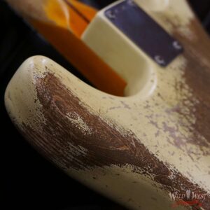 Fender Custom Shop Kyle McMillin Masterbuilt 1957 Stratocaster Hand-Wound Pickups Heavy Relic Aged Vintage White - Image 13