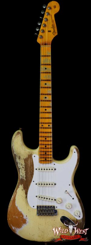 Fender Custom Shop Kyle McMillin Masterbuilt 1957 Stratocaster Hand-Wound Pickups Heavy Relic Aged Vintage White