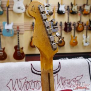 Fender Custom Shop Kyle McMillin Masterbuilt 1958 Stratocaster Relic Hand-Wound Pickups Aged Sherwood Metallic over 3 Tone Sunburst - Image 10