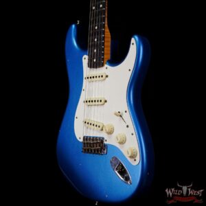 Fender Custom Shop Kyle McMillin Masterbuilt 1959 Stratocaster Rosewood Slab Board Hand-Wound Pickups Journeyman Relic Lake Placid Blue - Image 2