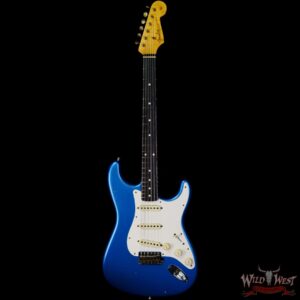 Fender Custom Shop Kyle McMillin Masterbuilt 1959 Stratocaster Rosewood Slab Board Hand-Wound Pickups Journeyman Relic Lake Placid Blue - Image 3