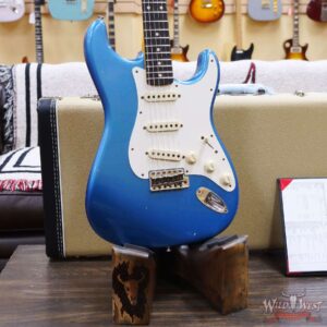 Fender Custom Shop Kyle McMillin Masterbuilt 1959 Stratocaster Rosewood Slab Board Hand-Wound Pickups Journeyman Relic Lake Placid Blue - Image 8