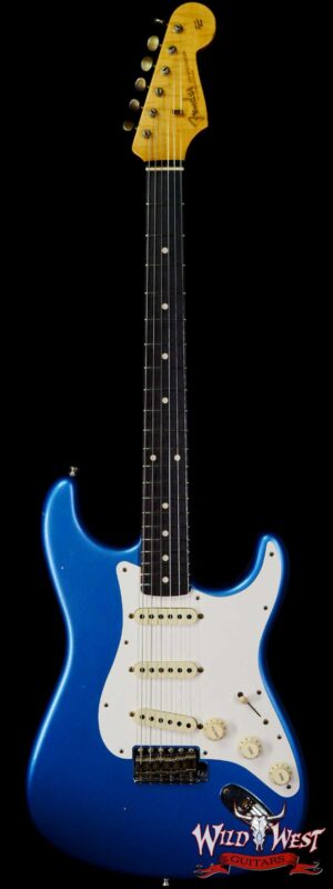 Fender Custom Shop Kyle McMillin Masterbuilt 1959 Stratocaster Rosewood Slab Board Hand-Wound Pickups Journeyman Relic Lake Placid Blue