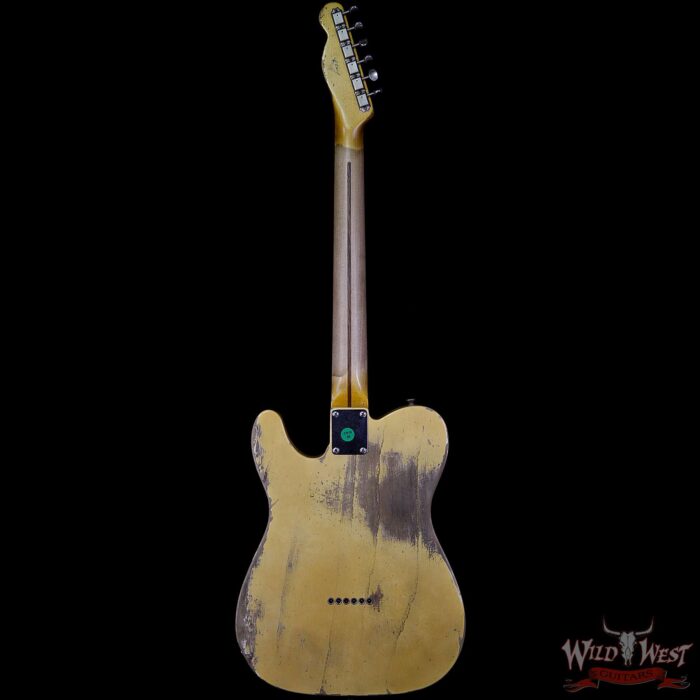 Fender 2019 NAMM #446 Kyle McMillin Masterbuilt 50’s Telecaster Heavy Relic Maple Neck Nocaster Blonde 6.3 LBS - Image 5
