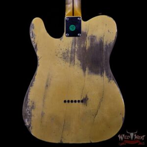 Fender 2019 NAMM #446 Kyle McMillin Masterbuilt 50’s Telecaster Heavy Relic Maple Neck Nocaster Blonde 6.3 LBS - Image 6