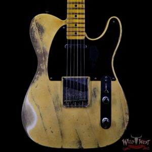Fender 2019 NAMM #446 Kyle McMillin Masterbuilt 50’s Telecaster Heavy Relic Maple Neck Nocaster Blonde 6.3 LBS - Image 3