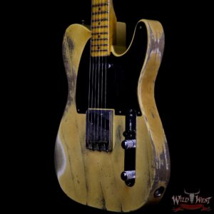 Fender 2019 NAMM #446 Kyle McMillin Masterbuilt 50’s Telecaster Heavy Relic Maple Neck Nocaster Blonde 6.3 LBS - Image 2