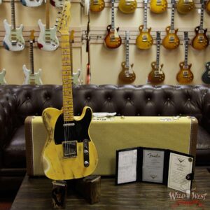Fender 2019 NAMM #446 Kyle McMillin Masterbuilt 50’s Telecaster Heavy Relic Maple Neck Nocaster Blonde 6.3 LBS - Image 12