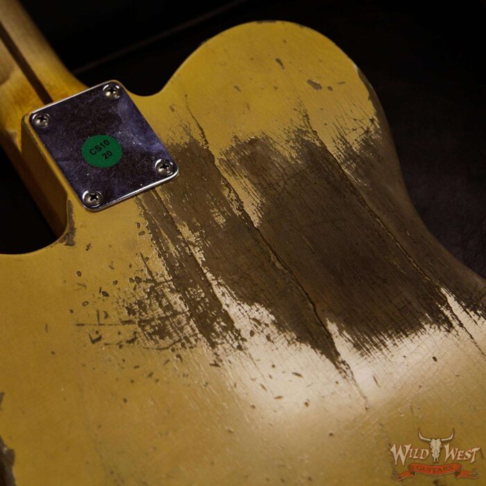 Fender 2019 NAMM #446 Kyle McMillin Masterbuilt 50’s Telecaster Heavy Relic Maple Neck Nocaster Blonde 6.3 LBS - Image 16