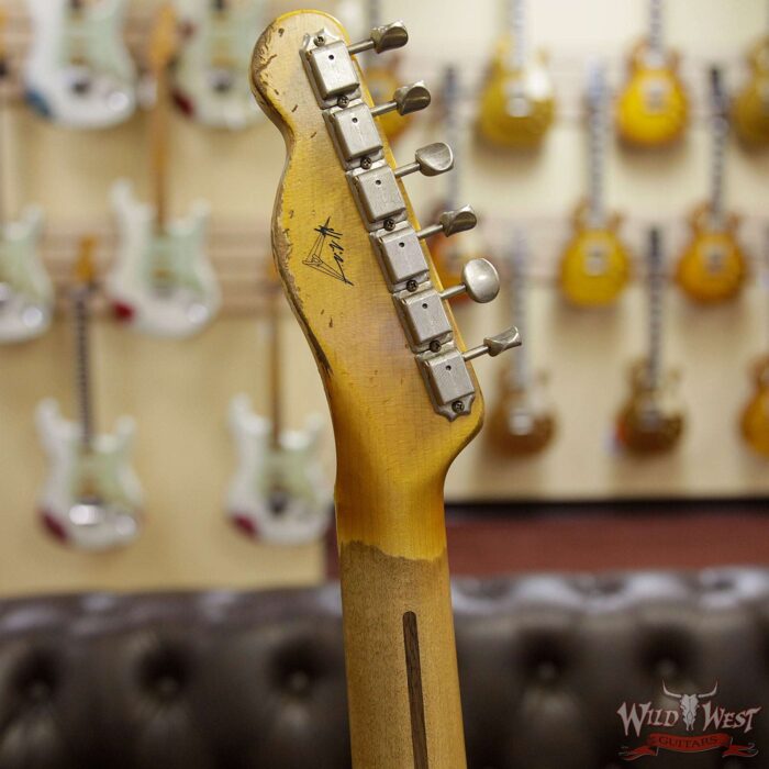 Fender 2019 NAMM #446 Kyle McMillin Masterbuilt 50’s Telecaster Heavy Relic Maple Neck Nocaster Blonde 6.3 LBS - Image 9