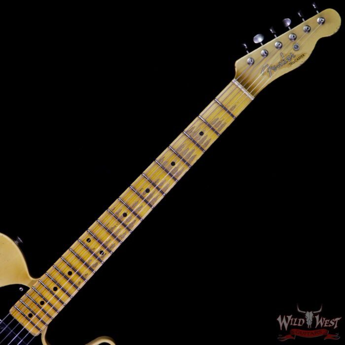 Fender 2019 NAMM #446 Kyle McMillin Masterbuilt 50’s Telecaster Heavy Relic Maple Neck Nocaster Blonde 6.3 LBS - Image 8