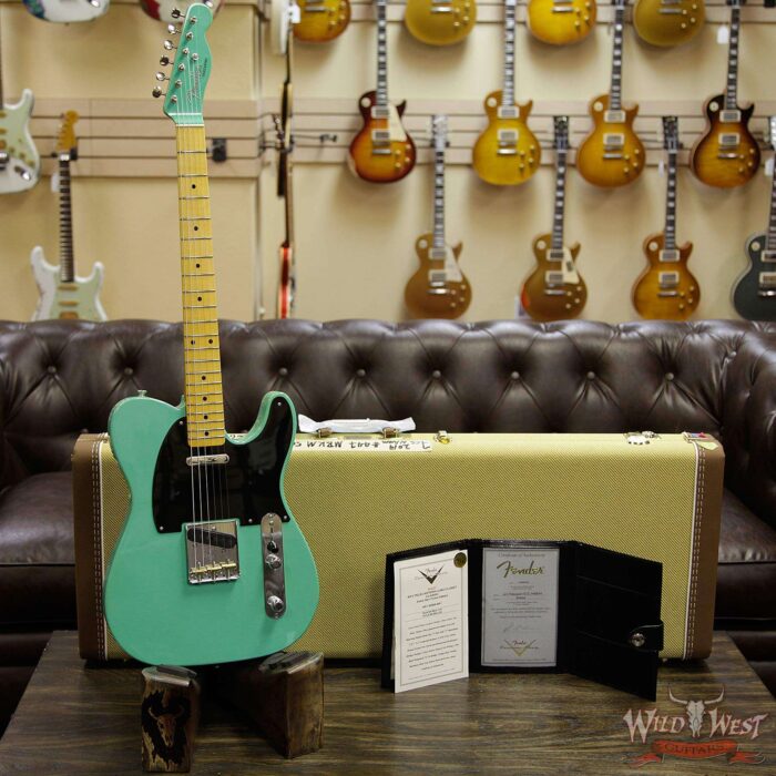 Fender Custom Shop 2019 NAMM #447 Kyle McMillin Masterbuilt 50’s Telecaster Lush Closet Classic Aged Sea Foam Green - Image 11