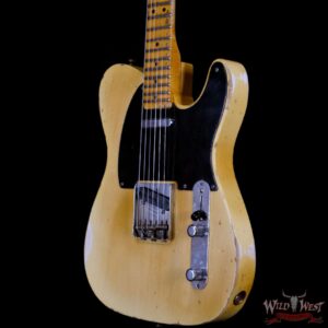 Fender Custom Shop Limited Edition Kyle McMillin Masterbuilt 70th Anniversary Broadcaster (Telecaster) Relic Nocaster Blonde - Image 2