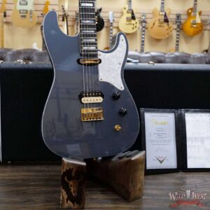 2020 NAMM Fender Custom Shop Kyle McMillin Masterbuilt Hybrid Stratocaster NOS SH Ebony Fingerboard Charcoal Frost Metallic - Image 12