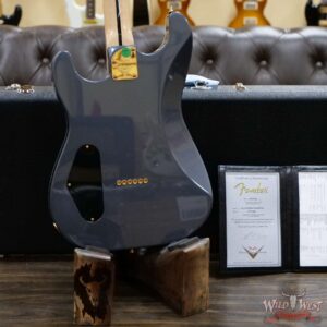 2020 NAMM Fender Custom Shop Kyle McMillin Masterbuilt Hybrid Stratocaster NOS SH Ebony Fingerboard Charcoal Frost Metallic - Image 14
