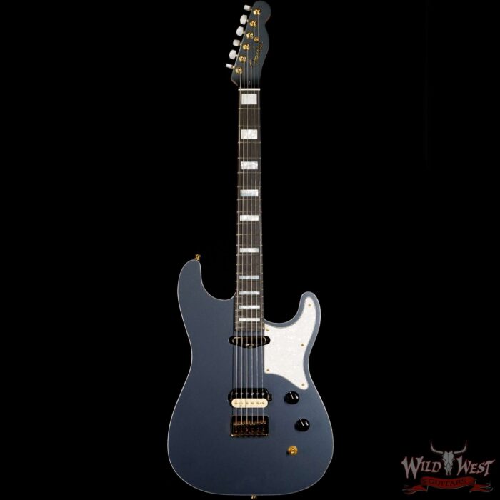 2020 NAMM Fender Custom Shop Kyle McMillin Masterbuilt Hybrid Stratocaster NOS SH Ebony Fingerboard Charcoal Frost Metallic - Image 4