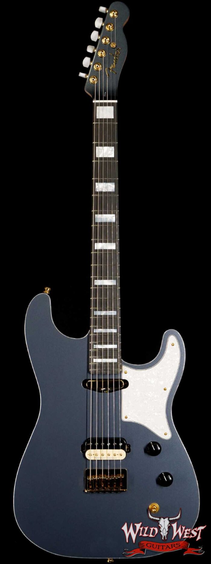 2020 NAMM Fender Custom Shop Kyle McMillin Masterbuilt Hybrid Stratocaster NOS SH Ebony Fingerboard Charcoal Frost Metallic - Image 1