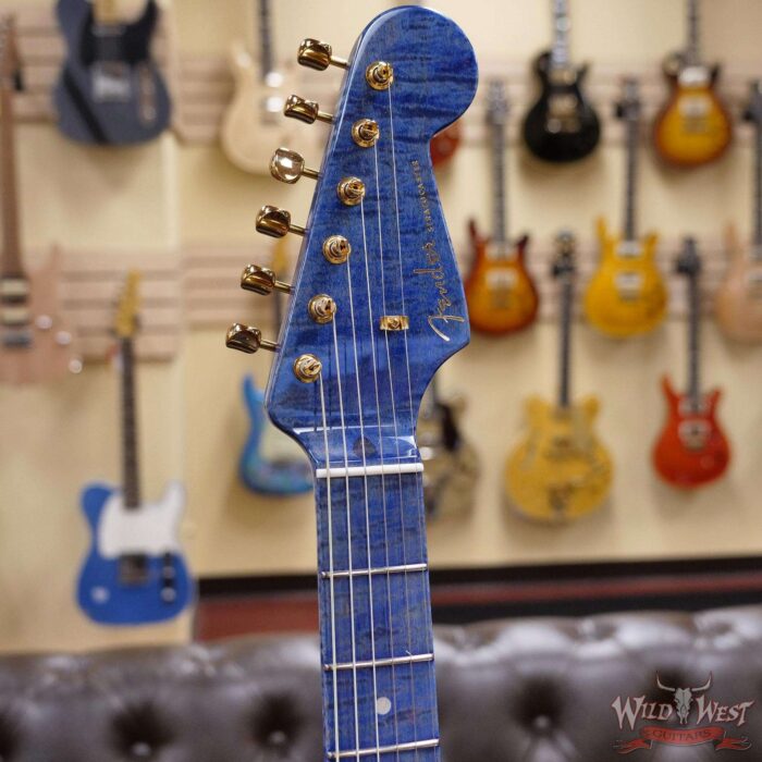 Fender Custom Shop Kyle McMillin Masterbuilt Flame Maple 60’s Stratocaster NOS Royal Blue Hand-Wound Pickups - Image 7