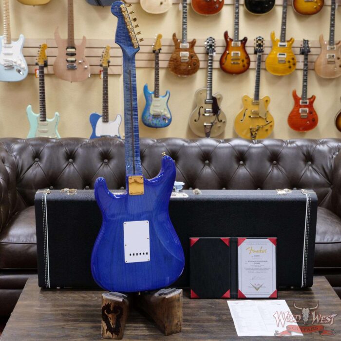 Fender Custom Shop Kyle McMillin Masterbuilt Flame Maple 60’s Stratocaster NOS Royal Blue Hand-Wound Pickups - Image 9