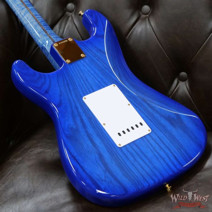 Fender Custom Shop Kyle McMillin Masterbuilt Flame Maple 60’s Stratocaster NOS Royal Blue Hand-Wound Pickups - Image 11