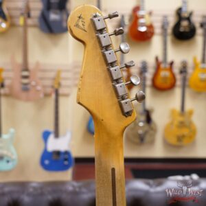 Fender Custom Shop Kyle McMillin Masterbuilt 1958 Stratocaster Relic Hand-Wound Pickups Faded Daphne Blue over 3 Tone Sunburst - Image 11